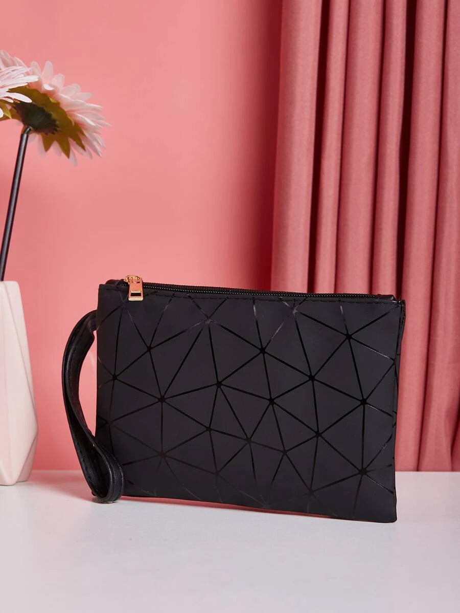 Geometric Graphic Clutch Bag