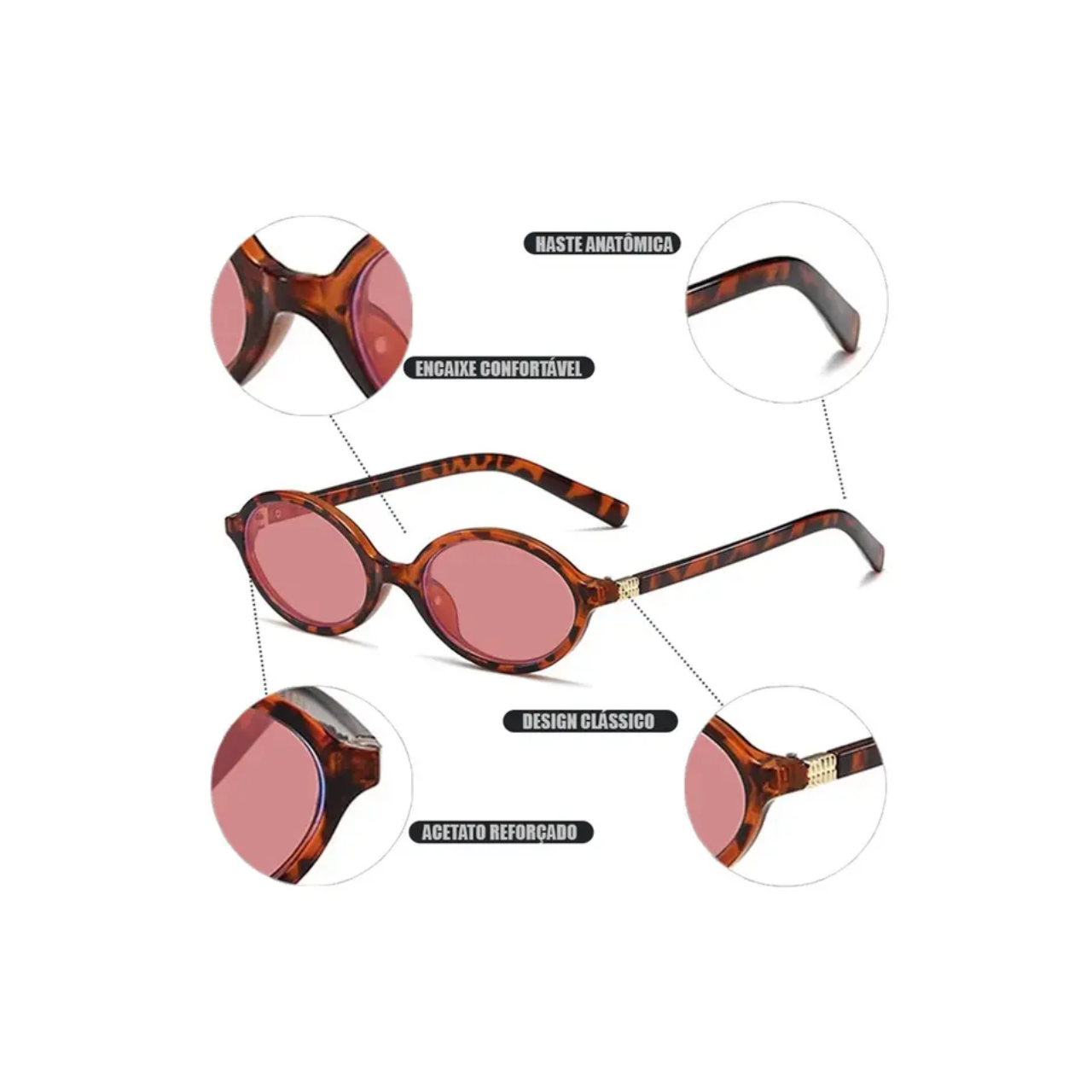 Women’s Small Oval Sunglasses