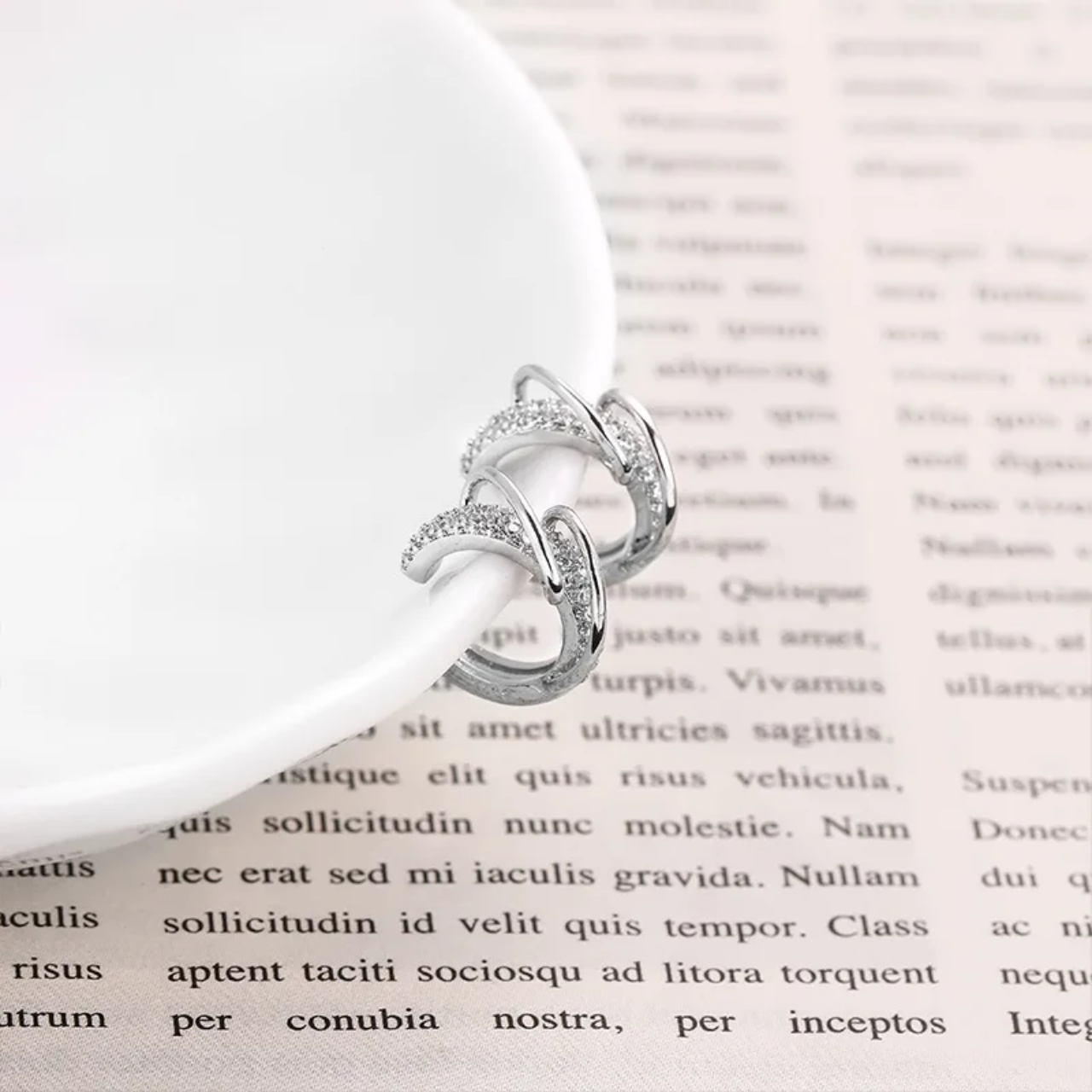 Shiny CZ Ear Cuff for Women