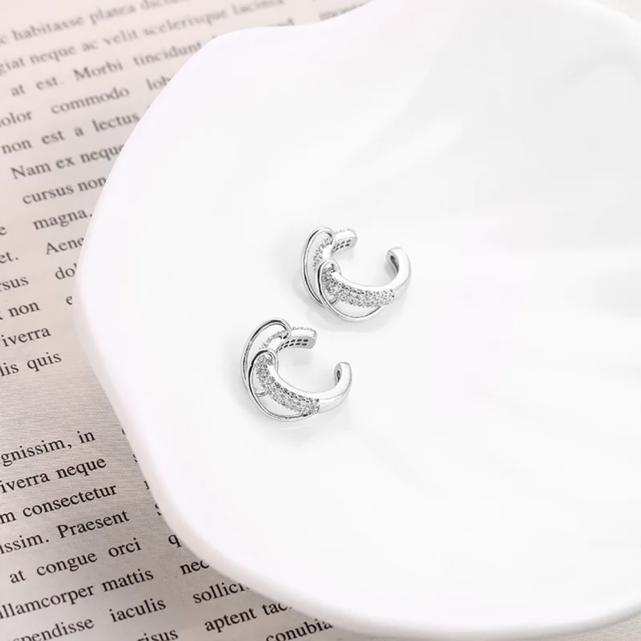 Shiny CZ Ear Cuff for Women