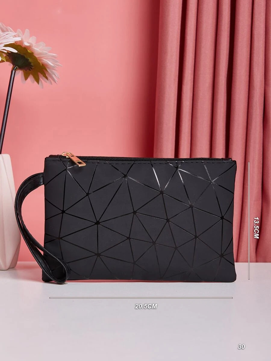 Geometric Graphic Clutch Bag